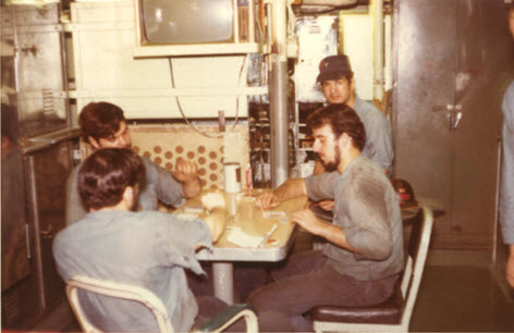 1974 - JC Wonch Taking Shipmates To Cleaners