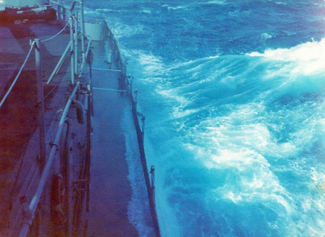 USS Mullinnix in NOrth Atlantic 1976