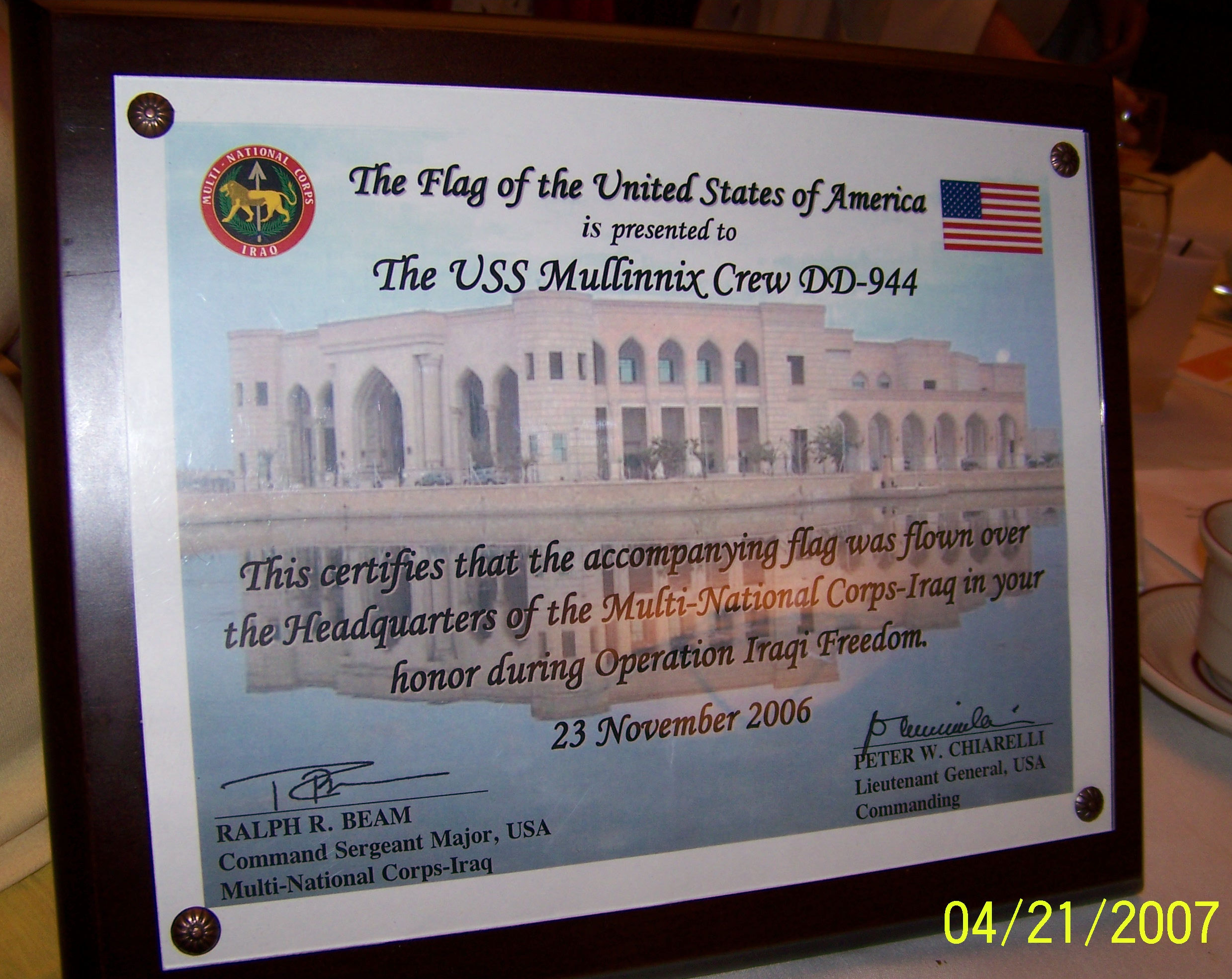 Iraq Plague 23 Nov 2006