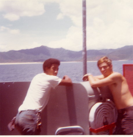 Unknown Shipmate and Ken Gustin