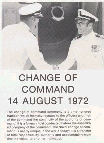 Change of Command 14 Aug 1972