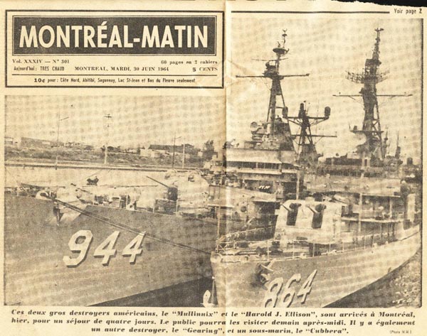 Mullinnix in Montreal on 30 June 1964