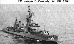 USS Joseph P Kennedy Jr DD-850 1962