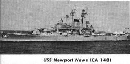 USS Newport News CA-148 1962
